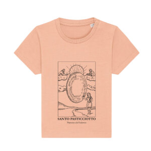 T-shirt Pesca Neonato Santo Pasticciotto Disegno Fronte