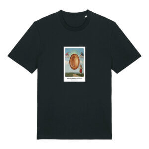 T-shirt Nera Santo Pasticciotto Santino Fronte